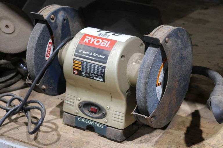 RYOBI 8" BENCH GRINDER - MODEL W0219 12141
