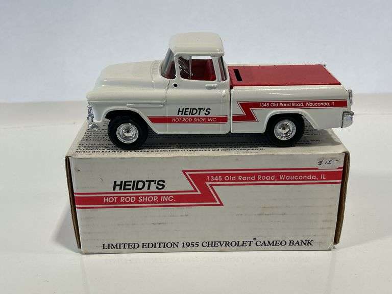 ERTL HEIDT'S HOT ROD SHOP 1955 CHEVROLET CAMEO BANK - 1/25
