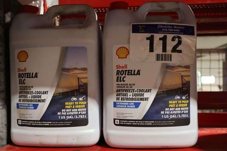 4 - 3.785L SHELL ROTELL ELC ANTIFREEZE & COOLANT - FULL
