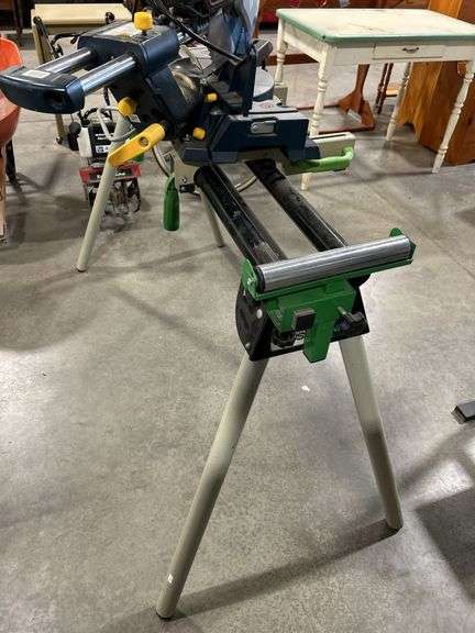 MASTERCRAFT HAWKEYE 10" SLIDING COMPOUND MITRE SAW & STAND