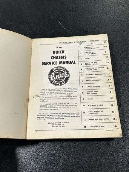 2 - 1960 & 1 - 1961 BUICK SERVICE MANUALS