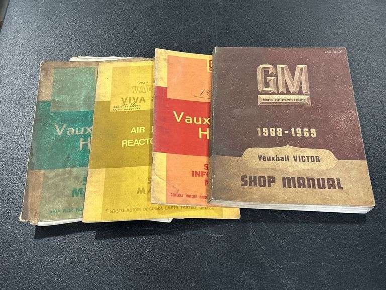 3 - 1967 & 1 -1968 GM VAUXHALL SHOP MANUALS