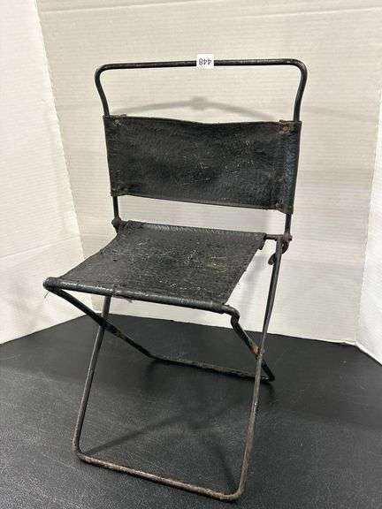 MINIATURE ANTIQUE FOLDING CHAIR
