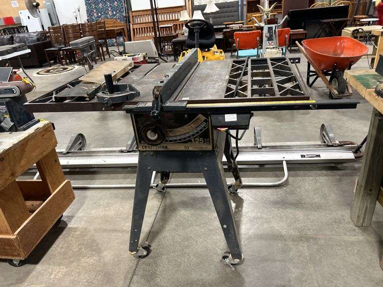 SEARS CRAFTSMAN 10" TABLE SAW WITH ROLLER STAND