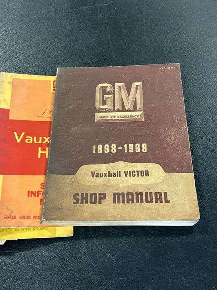 3 - 1967 & 1 -1968 GM VAUXHALL SHOP MANUALS