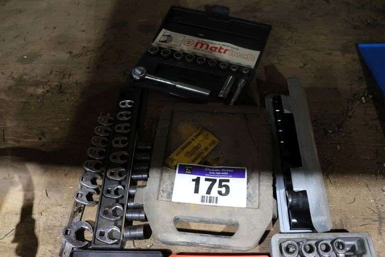 ASSORTED WRENCH & SOCKET SETS - IMCOMPLETE