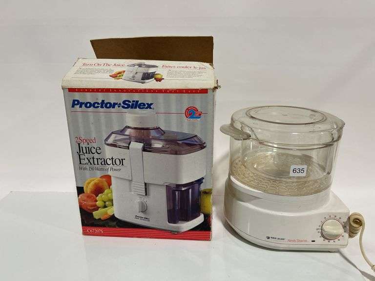 PROCTOR SILEX 2 SPEED JUICE EXCTRACTOR & BLACK & DECKER STEAMER