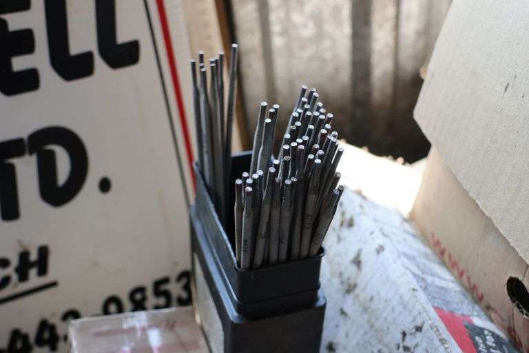 ASSORTED WELDING STICK ELECTRODES & BRAKE PADS