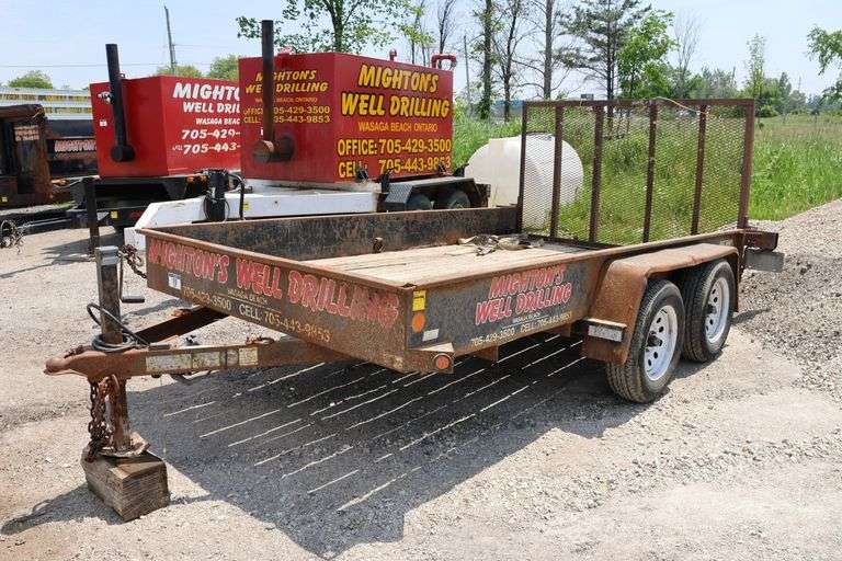 2011 CARMATE 7'X12' TANDEM LANDSCAPE TRAILER