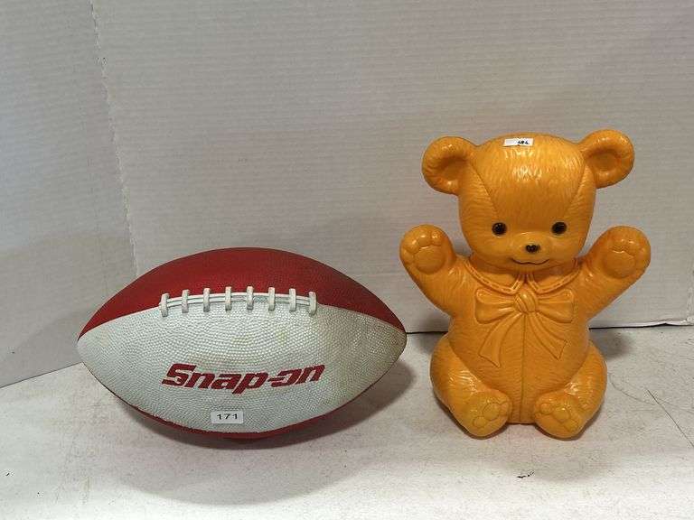 SNAP ON FOOTBALL & ROYAL TOY INC. PLASTIC BANK