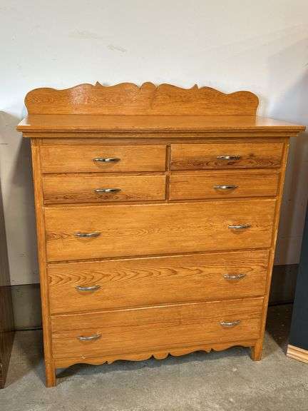PINE CHEST OF DRAWERS - 46"X20"X55"
