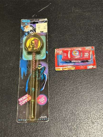 GROUP OF ASSORTED DIE CAST CARS & BATMAN PENCIL