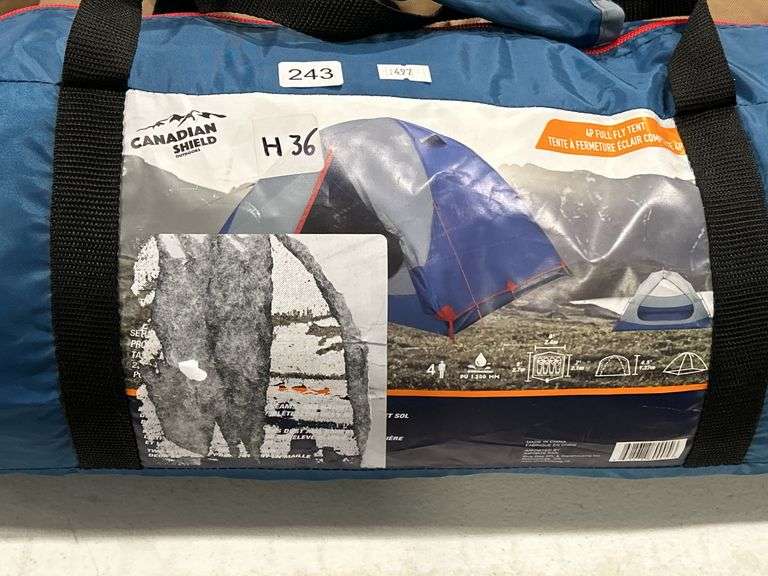 CANADIAN SHIELD 4 PERSON TENT WITH FULL FLY TENT