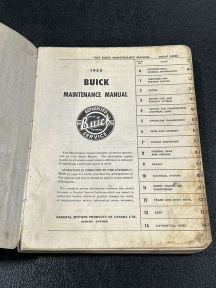 1955 BUICK MAINTENANCE MANUAL