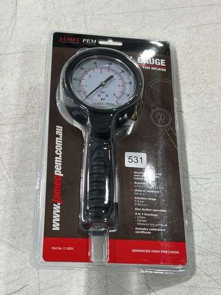 NEW JAMEC PEM DIAL GAUGE TIRE INFLATOR