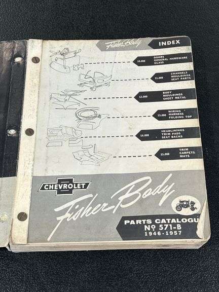 1946-57 CHEVROLET FISHER BODY PARTS CATALOGUE