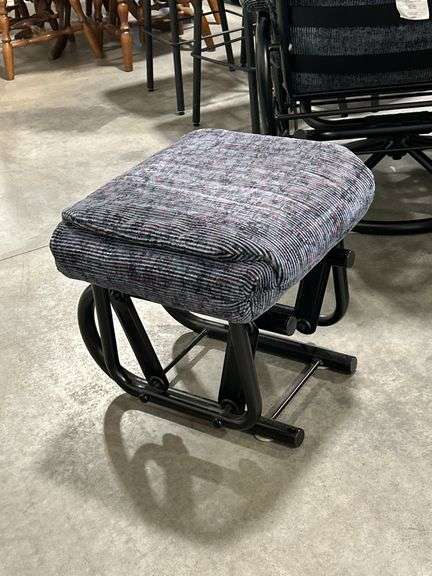 UPHOLSTERED GLIDER ROCKER WITH FOOT STOOL