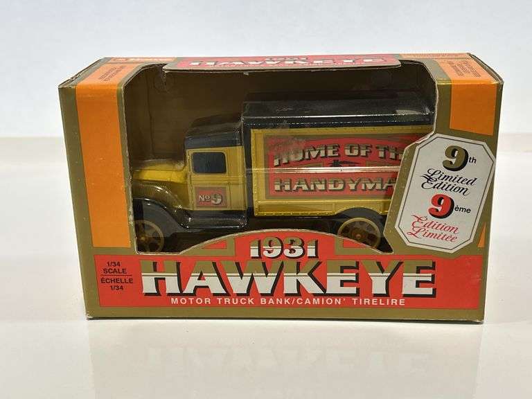 ERTL HOME HARDWARE 1931 HAWKEYE MOTOR TRUCK BANK - 1/34