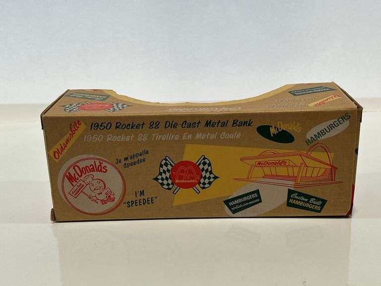 ERTL MCDONALDS 1950 OLDSMOBILE ROCKET CAR BANK - 1/25
