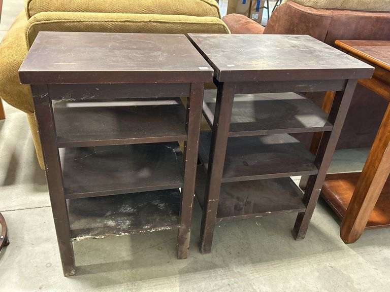 TWO LAMP TABLES - 20"X16"X31"