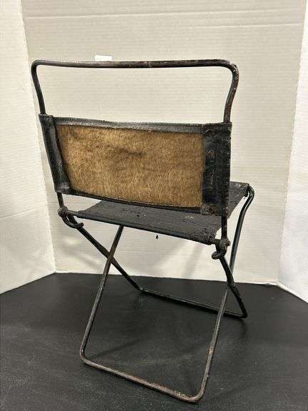MINIATURE ANTIQUE FOLDING CHAIR