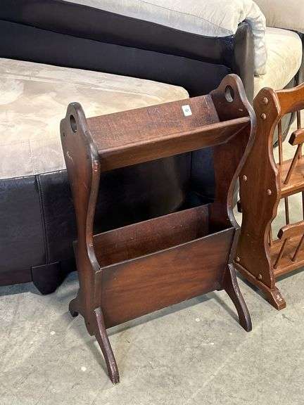TWO MAGAZINE RACKS - 16"X12"X26"