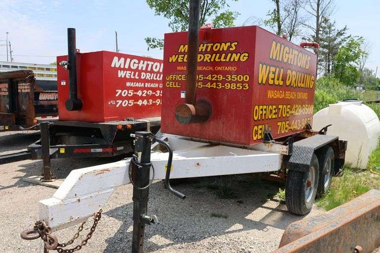 1977 HOMEBUILT TANDEM AXLE WATER TRAILER