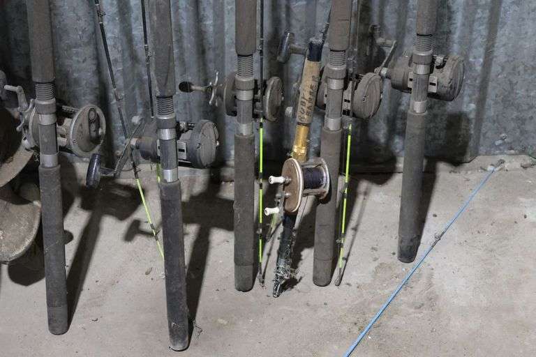 GROUP OF FISHING RODS