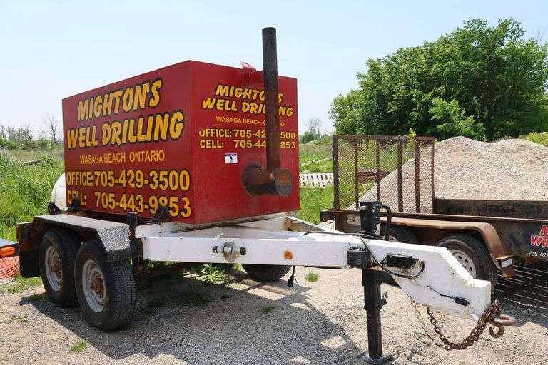 1977 HOMEBUILT TANDEM AXLE WATER TRAILER