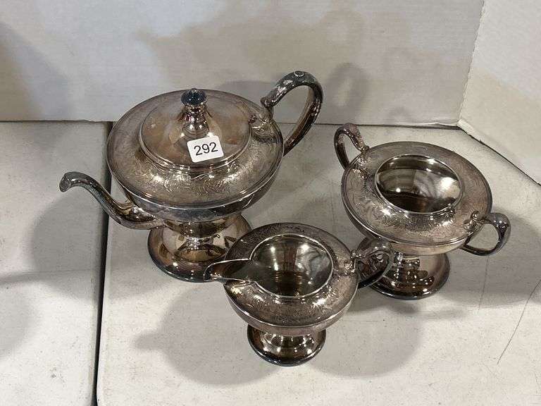 SILVERPLATE TEA SET