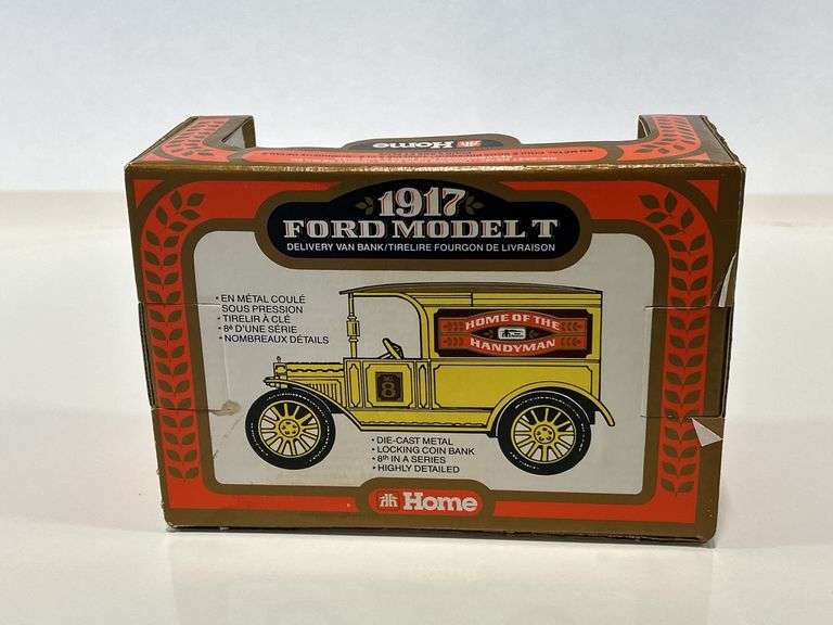 ERTL HOME HARDWARE 1917 FORD MODEL T DELIVERY VAN BANK - 1/25