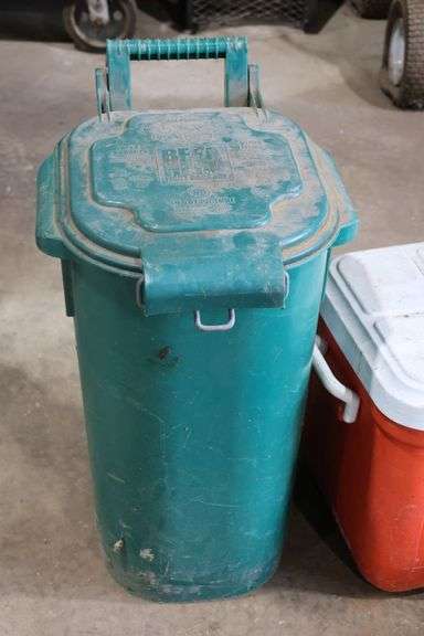 COOLER, GARBAGE CANS, OIL RESISTANT PANTS & JACKET