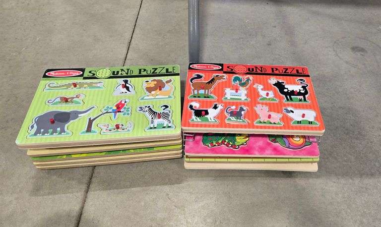 2 WIRE PUZZLE HOLDERS & 9 PUZZLES - ALL COMPLETE
