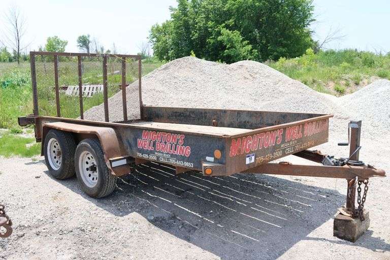 2011 CARMATE 7'X12' TANDEM LANDSCAPE TRAILER