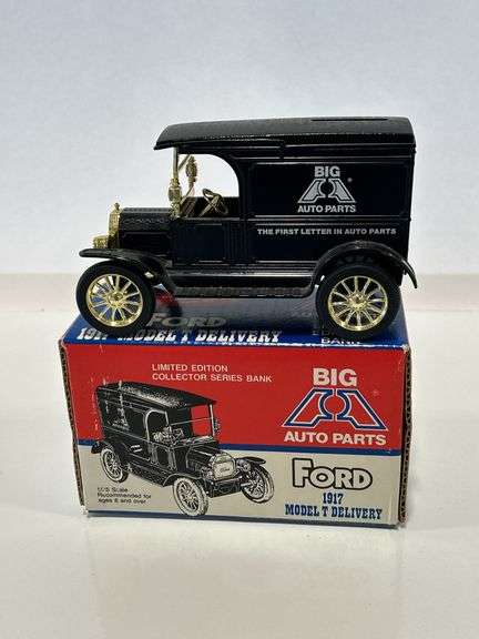 ERTL BIG A AUTO PARTS 1917 FORD MODEL T DELIVERY VAN BANK - 1/25