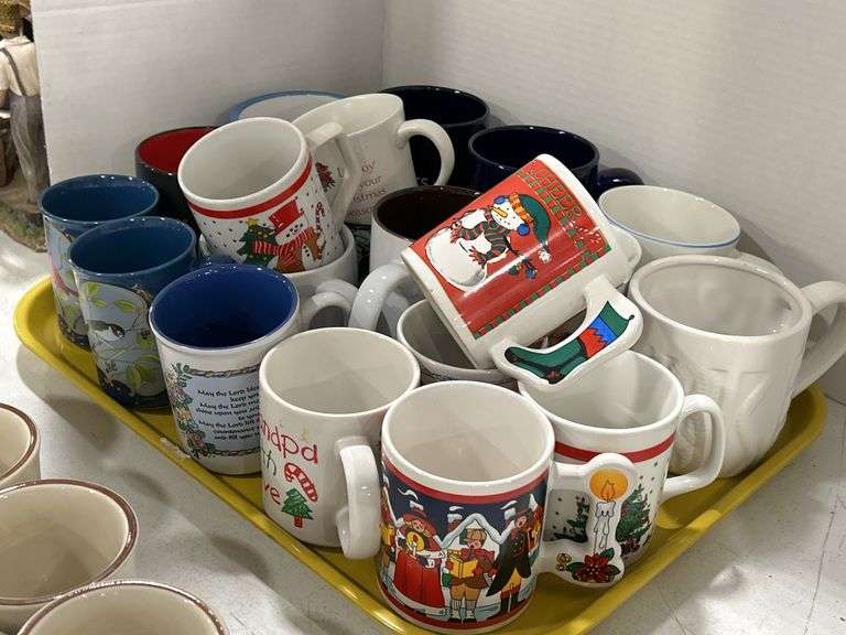 LARGE GROUP OF MUGS