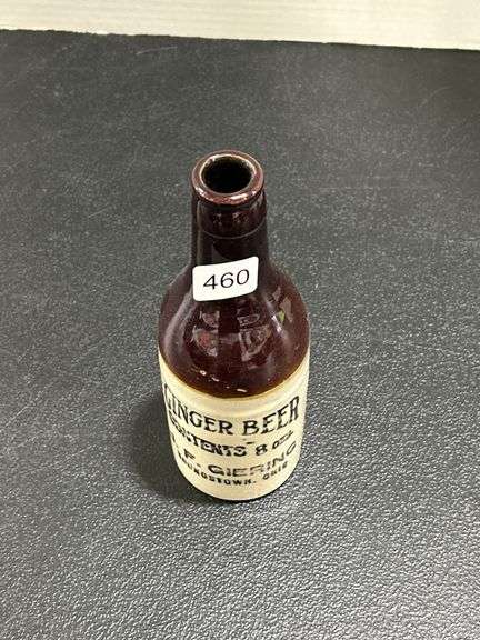 STONEWARE J.F.GIERING GINGER BEER BOTTLE