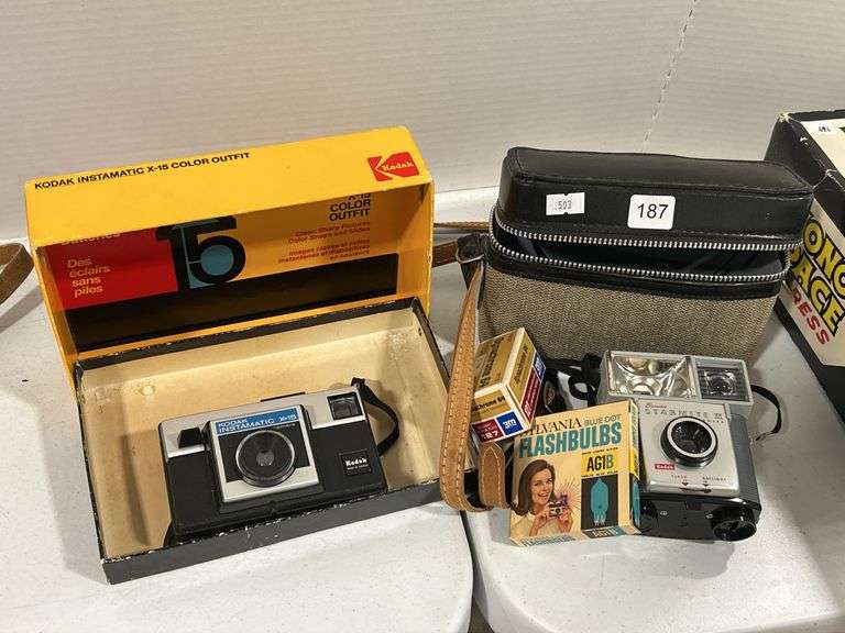 KODAK INSTAMATIC X-15 CAMERA & KODAK BROWNIE STARMITE II CAMERA