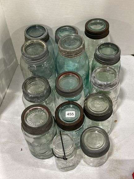 GROUP OF ASSORTED FRUIT JARS