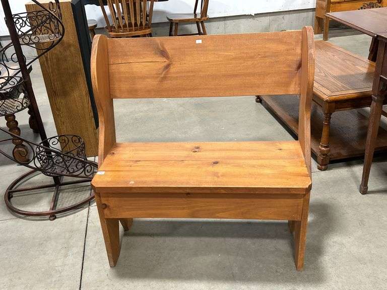 WOODEN BENCH - 32"X19"X33"