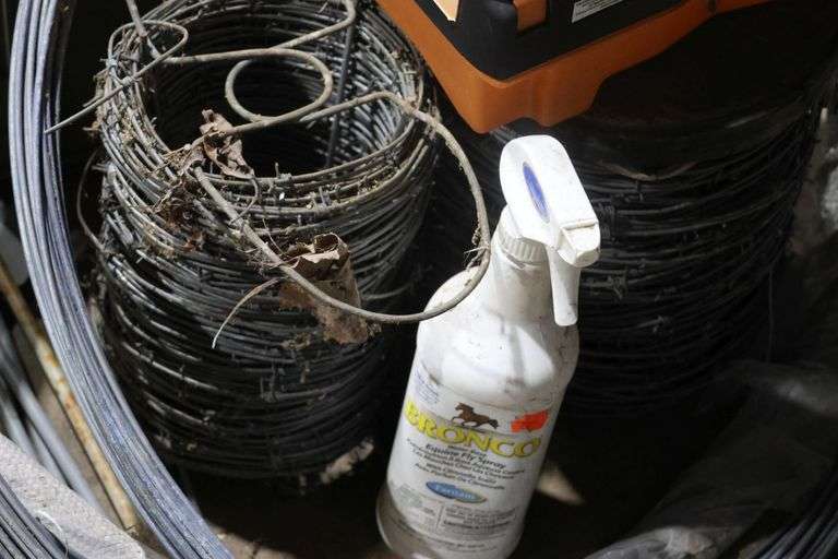 GALLAGHER FENCE ENERGIZER, WIRING, BARBED WIRE ETC.