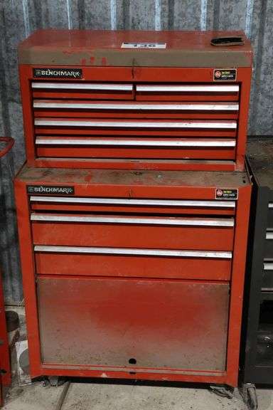 BENCH MARK TOOL CABINET & CONTENTS
