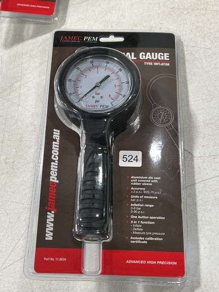 NEW JAMEC PEM DIAL GAUGE TIRE INFLATOR