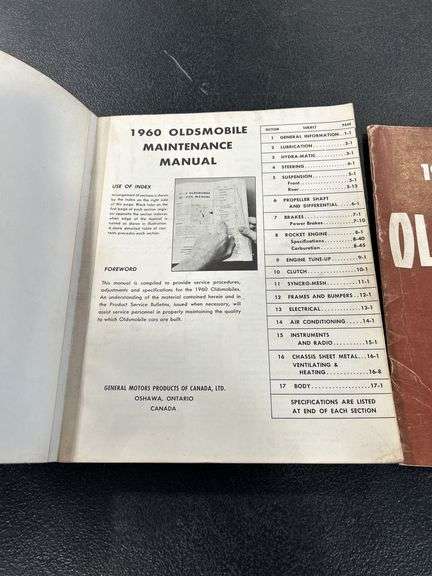 1960 & 1961 OLDSMOBILE MANUALS