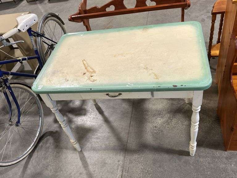 ENAMEL TOP TABLE