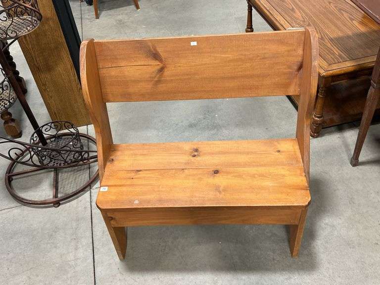 WOODEN BENCH - 32"X19"X33"