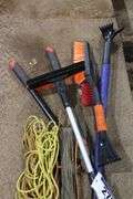 VEHICLE BRUSHES, GARDEN SNIPS, ROPE