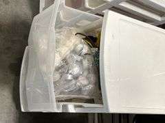 TWO ROLLING DRAWER CARTS WITH CONTENTS