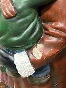 LARGE CERAMIC SANTA WITH CHILDREN FIGURINE - HEIGHT 59"