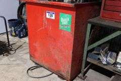 RED METAL OIL TANK